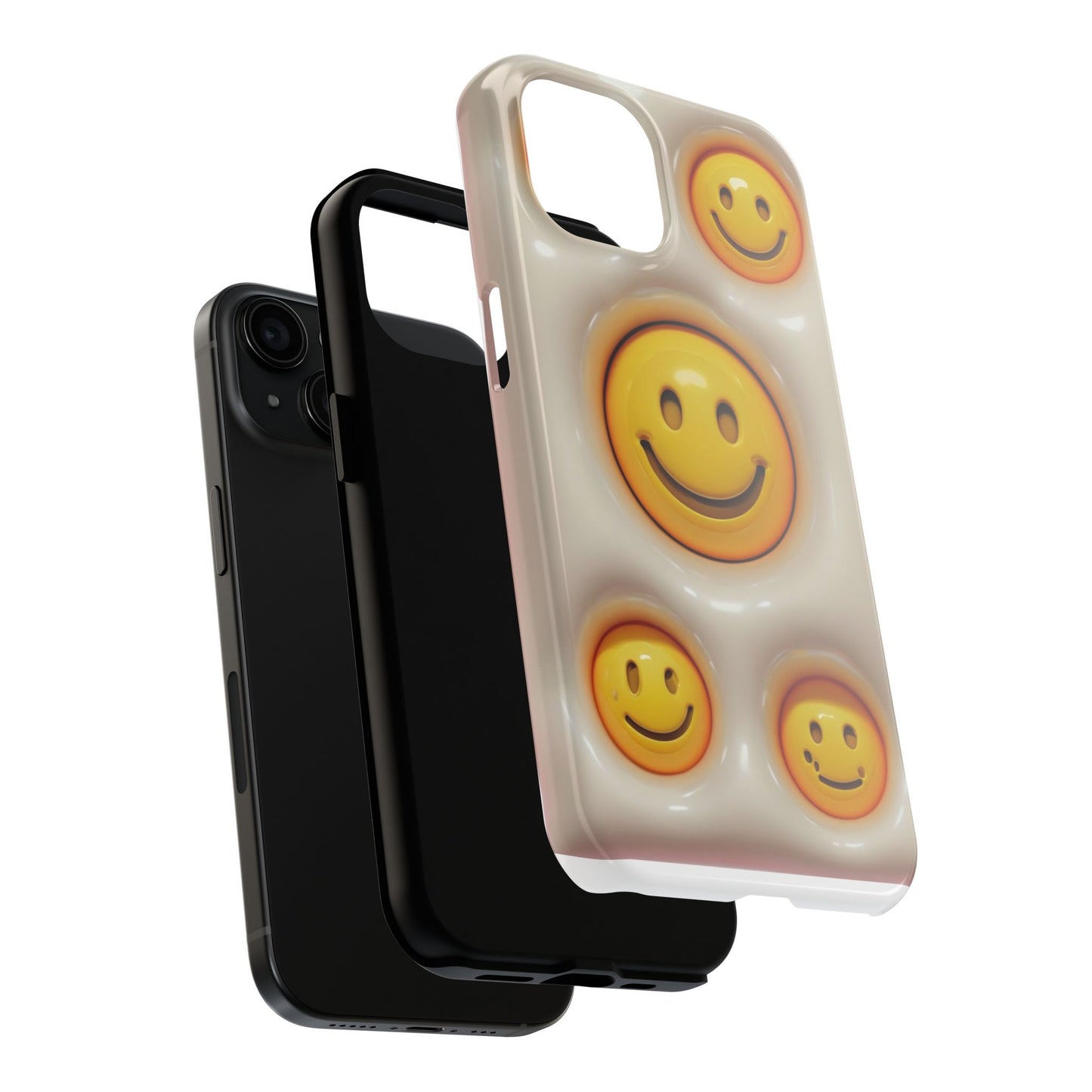 iPhone Tough Phone Case - Smile Face Design